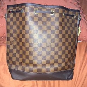 Checker print bag